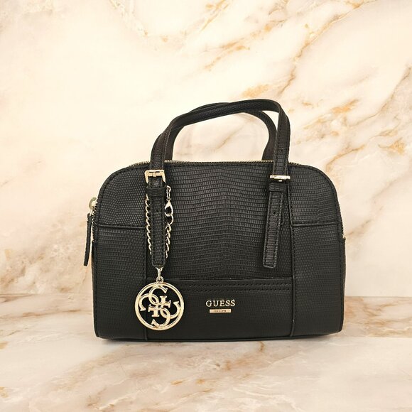 Guess Handbags - Guess Huntley Small Cali Satchel, Black